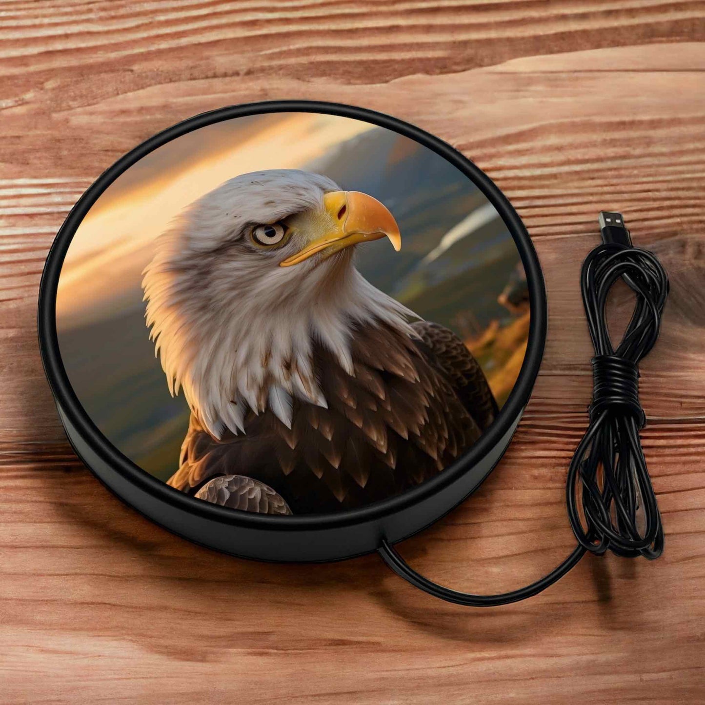 Perched Eagle - Vibrant Illuminations: LED Light Sign - Laser Design Creations