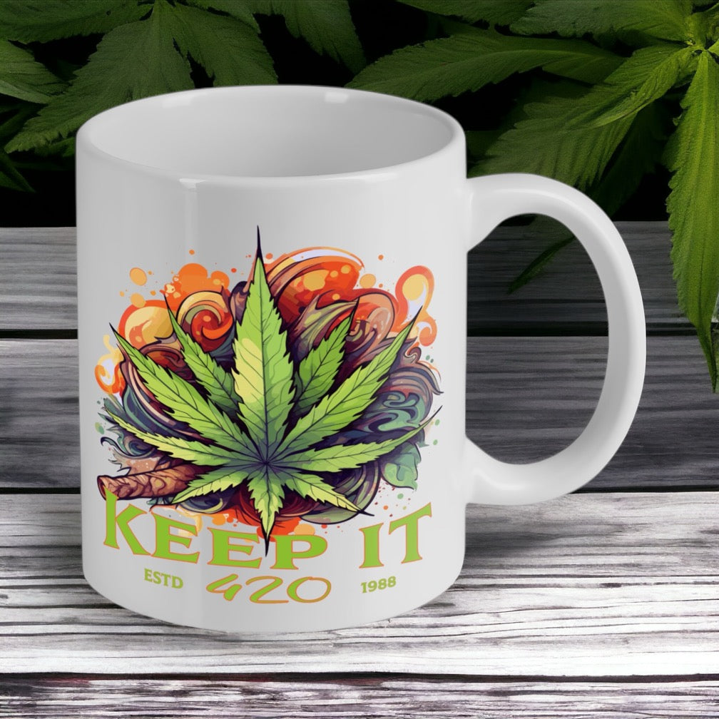 ‘Keep It’ 420 - Weed Design Mug - Laser Design Creations