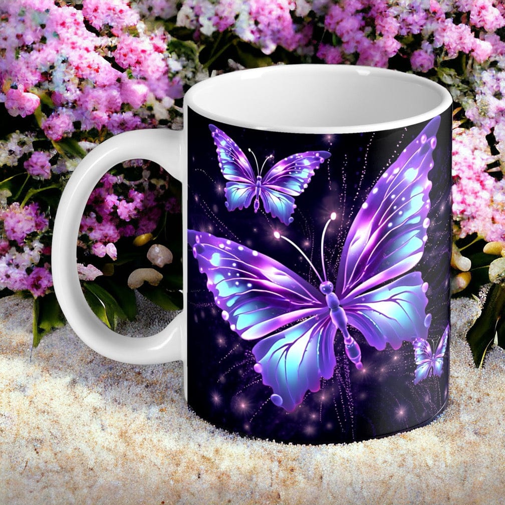 Vibrant Butterfly Style Design Mug - Laser Design Creations