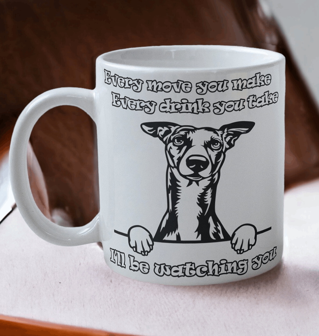 'Whippet' Dog Design Mug - Laser Design Creations
