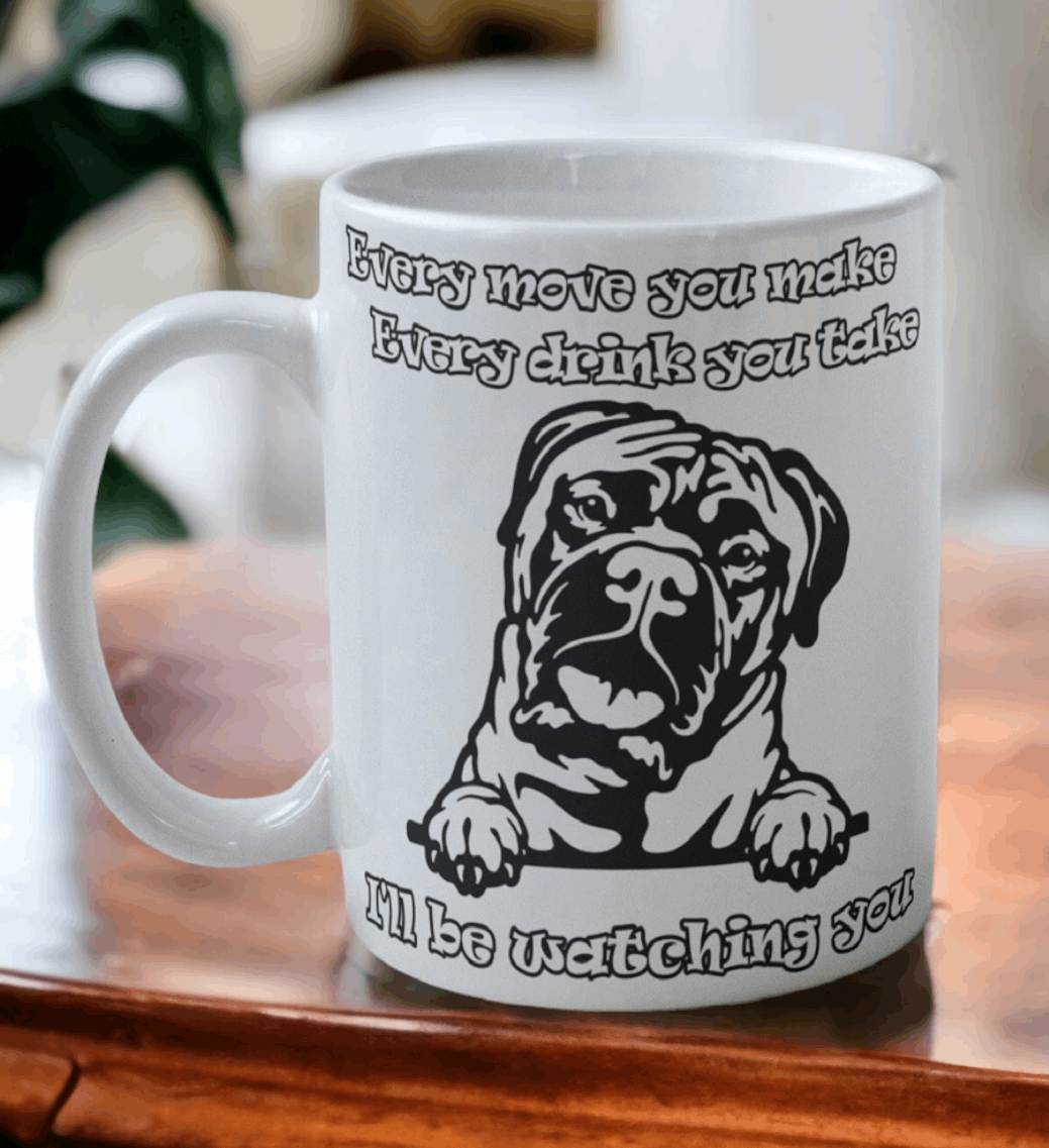 'Bullmastiff' Dog Design Mug - Laser Design Creations
