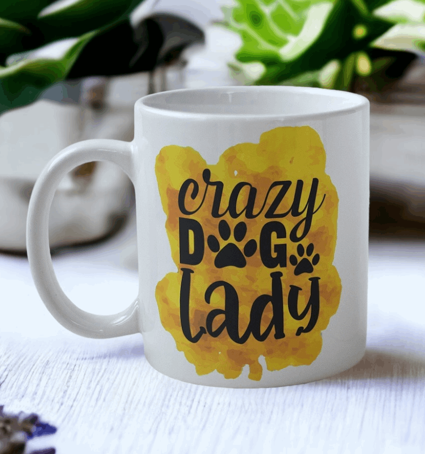 Crazy Dog Lady - Design Mug - Laser Design Creations