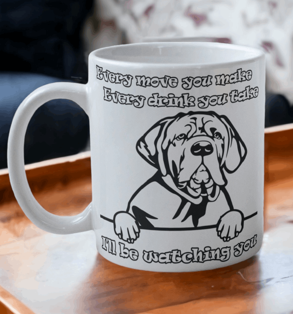 'Neapolitan Mastiff' Dog Design Mug - Laser Design Creations