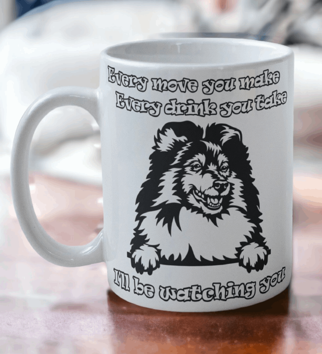 'Rough Collie' Dog Design Mug - Laser Design Creations