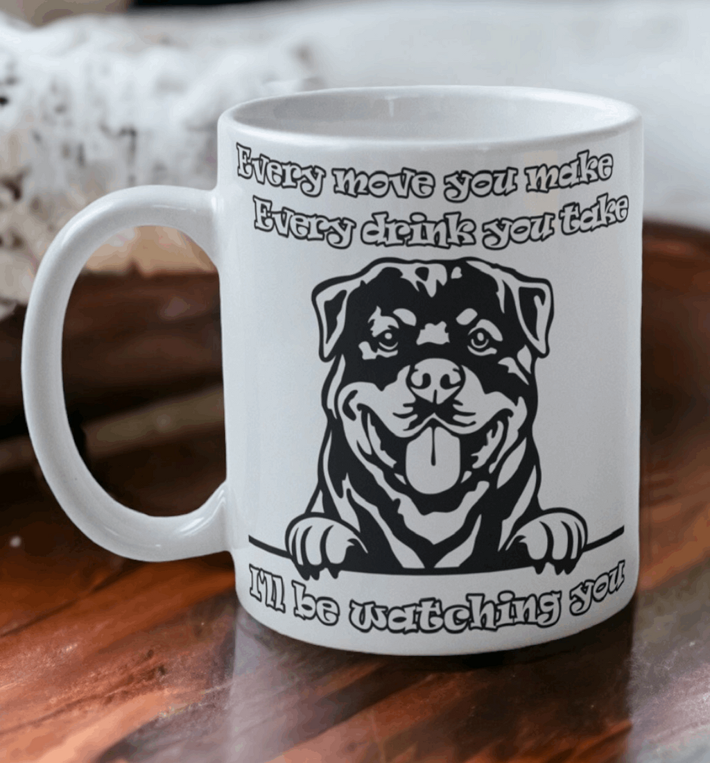 'Rottweiler' Dog Design Mug - Laser Design Creations
