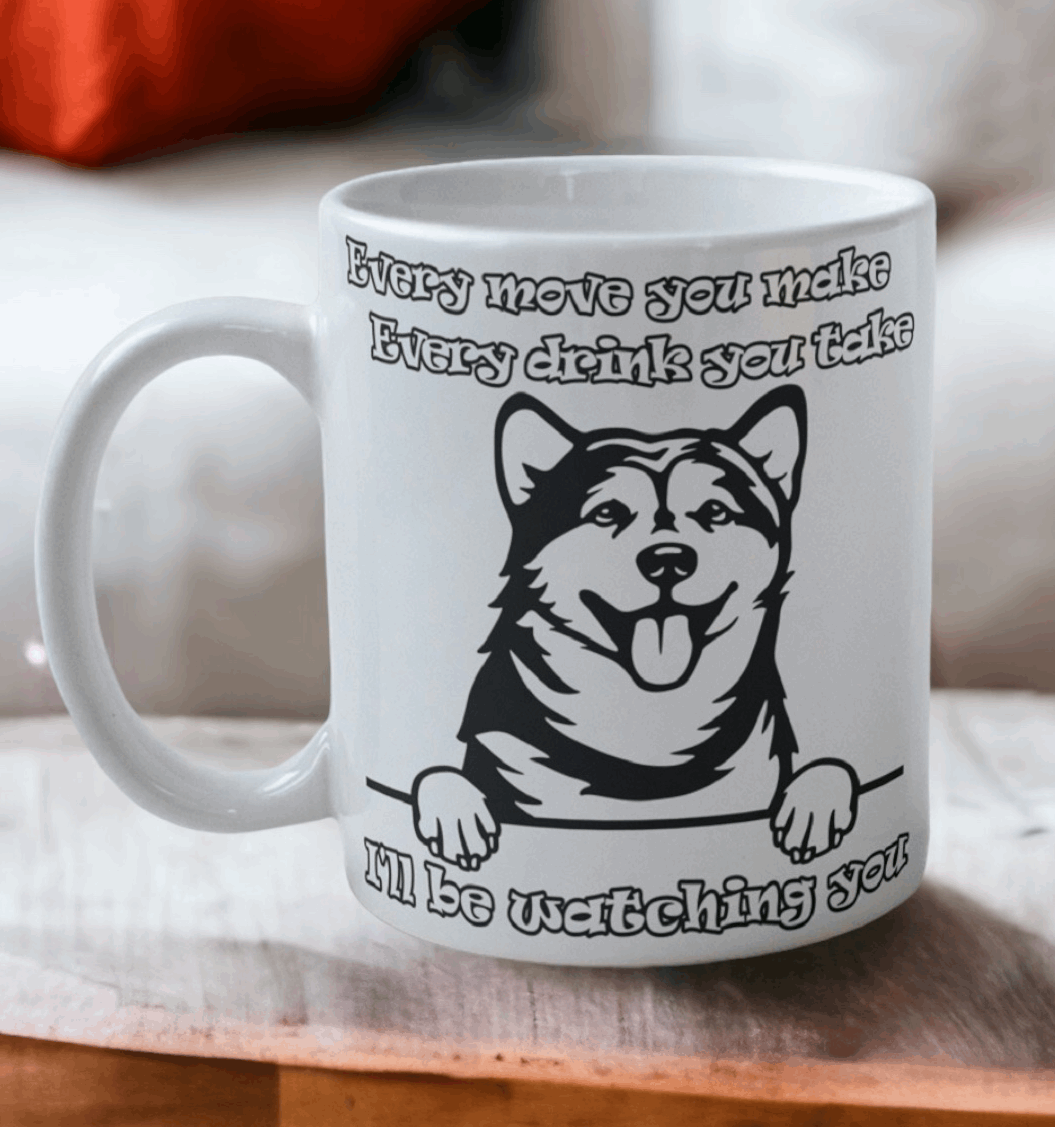'Malamute' Dog Design Mug - Laser Design Creations