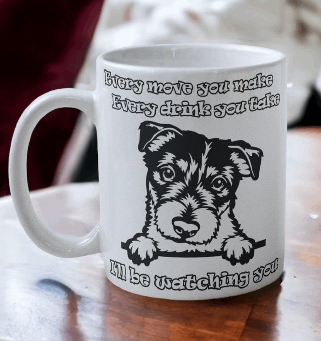 'Border Terrier' Dog Design Mug - Laser Design Creations