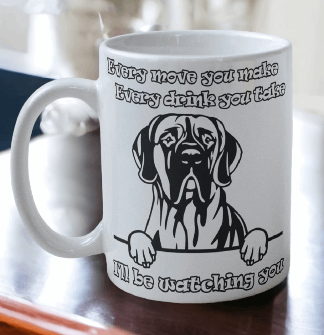 'Great Dane' Dog Design Mug - Laser Design Creations