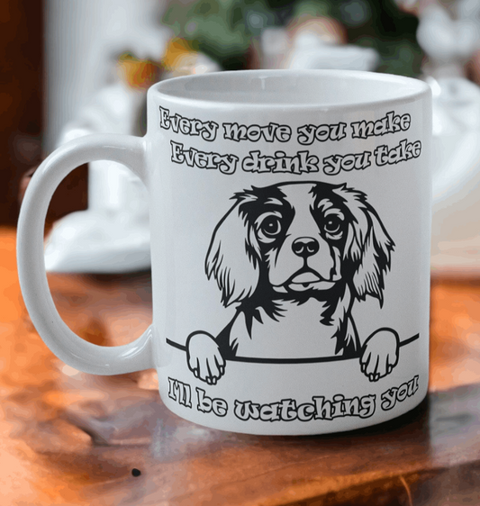 'Cavalier King Charles Spaniel' Dog Design Mug - Laser Design Creations