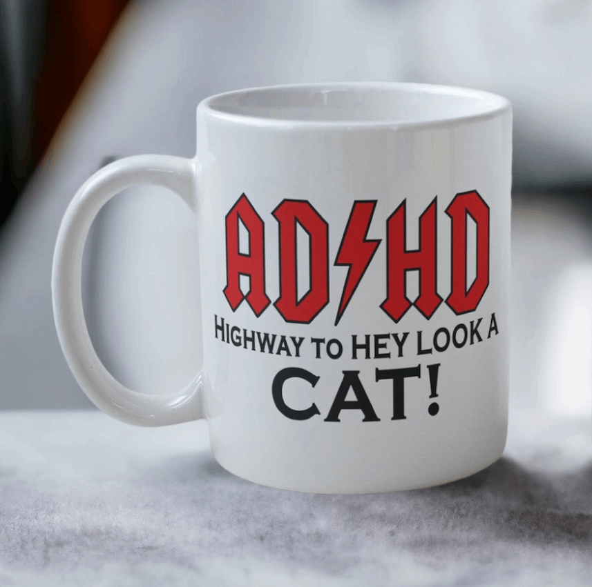 AD/HD Dog or Cat Design Mug - Laser Design Creations