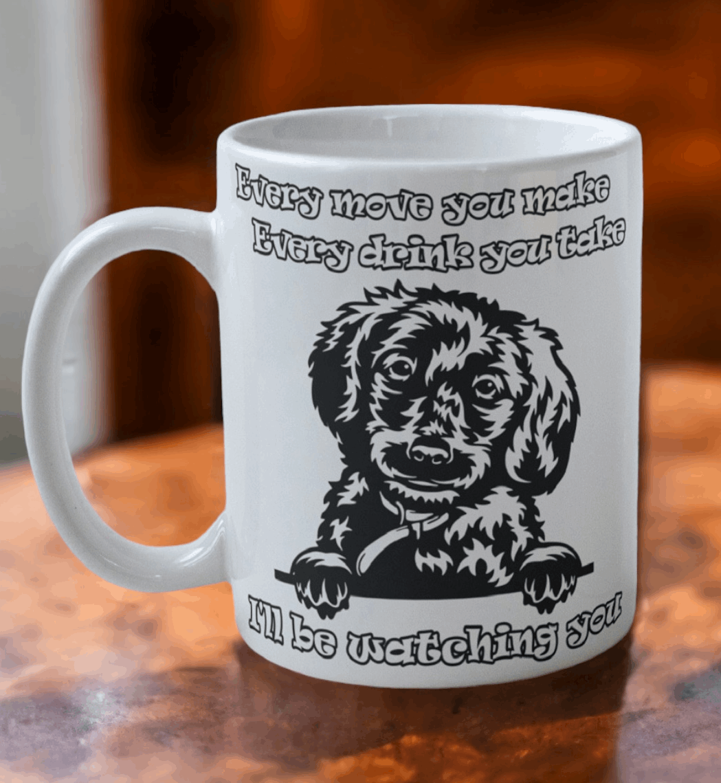 'Poodle' Dog Design Mug - Laser Design Creations