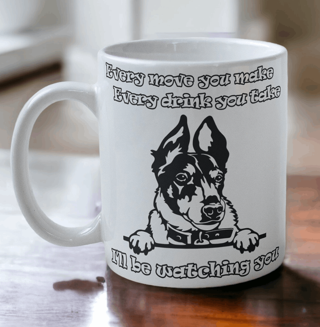 'Fox Terrier' Dog Design Mug - Laser Design Creations