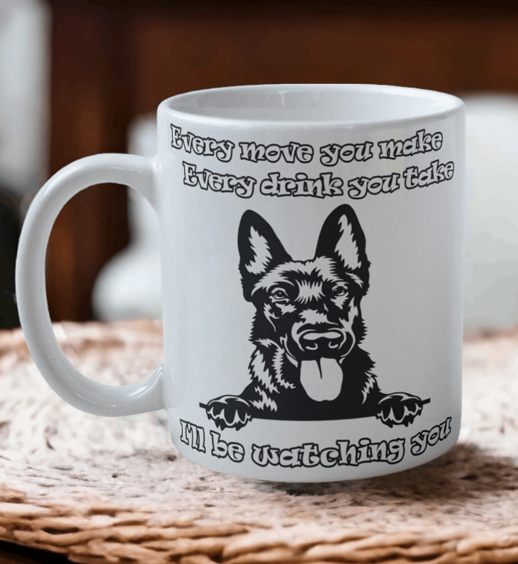 'Dutch Shepherd' Dog Design Mug - Laser Design Creations
