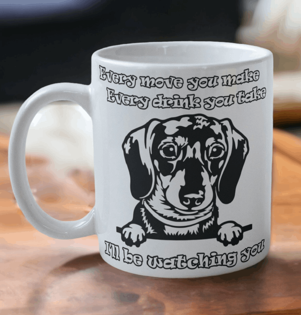 'Dachshund' Dog Design Mug - Laser Design Creations