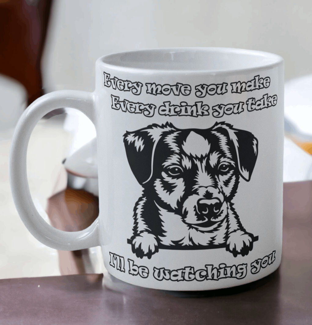 'Jack Russell Terrier' Dog Design Mug - Laser Design Creations
