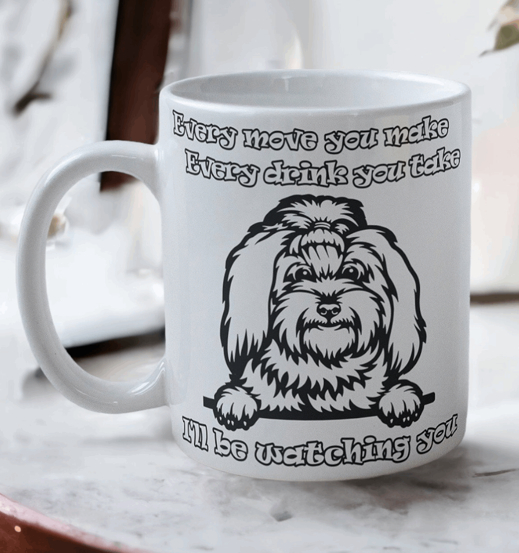 'Maltese Terrier' Dog Design Mug - Laser Design Creations
