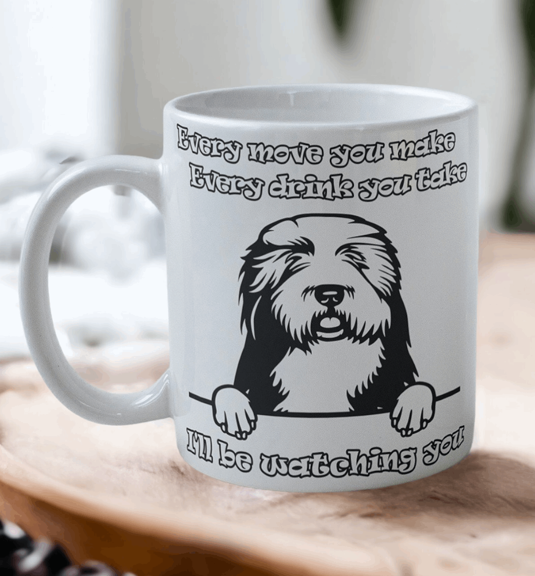 'Old English Sheepdog' Design Mug - Laser Design Creations