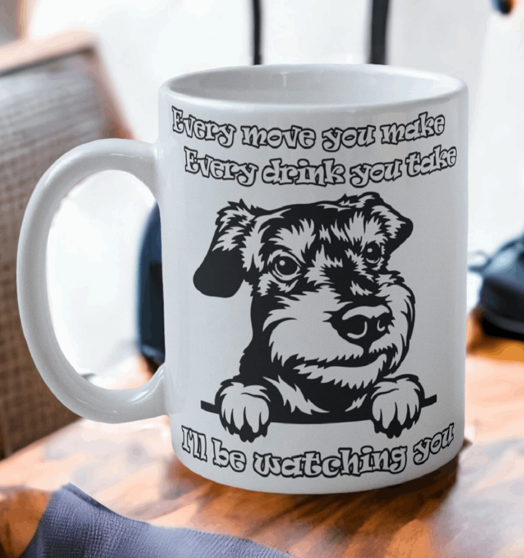 'Schnauzer' Dog Design Mug - Laser Design Creations