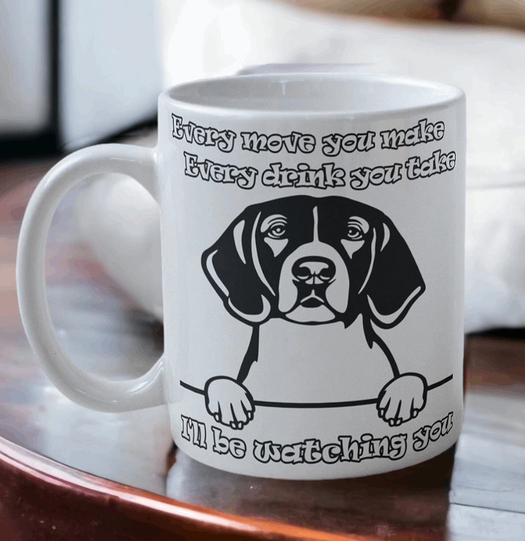 'Foxhound' Dog Design Mug - Laser Design Creations