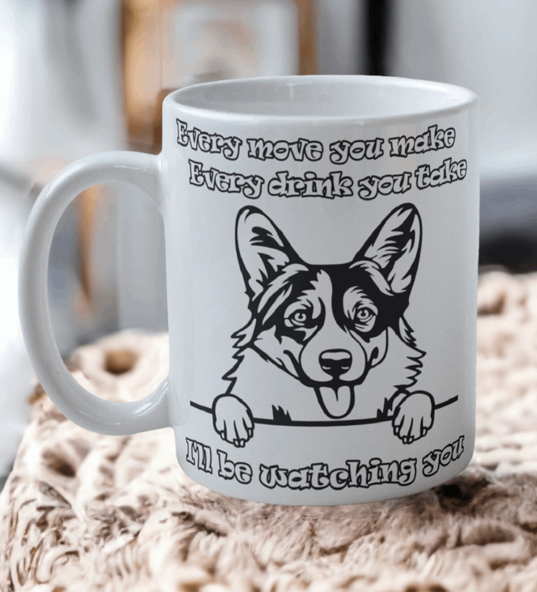 'Welsh Corgi' Dog Design Mug - Laser Design Creations