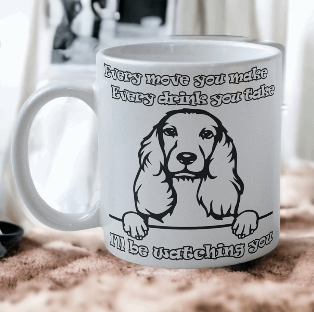 'Cocker Spaniel' Dog Design Mug - Laser Design Creations