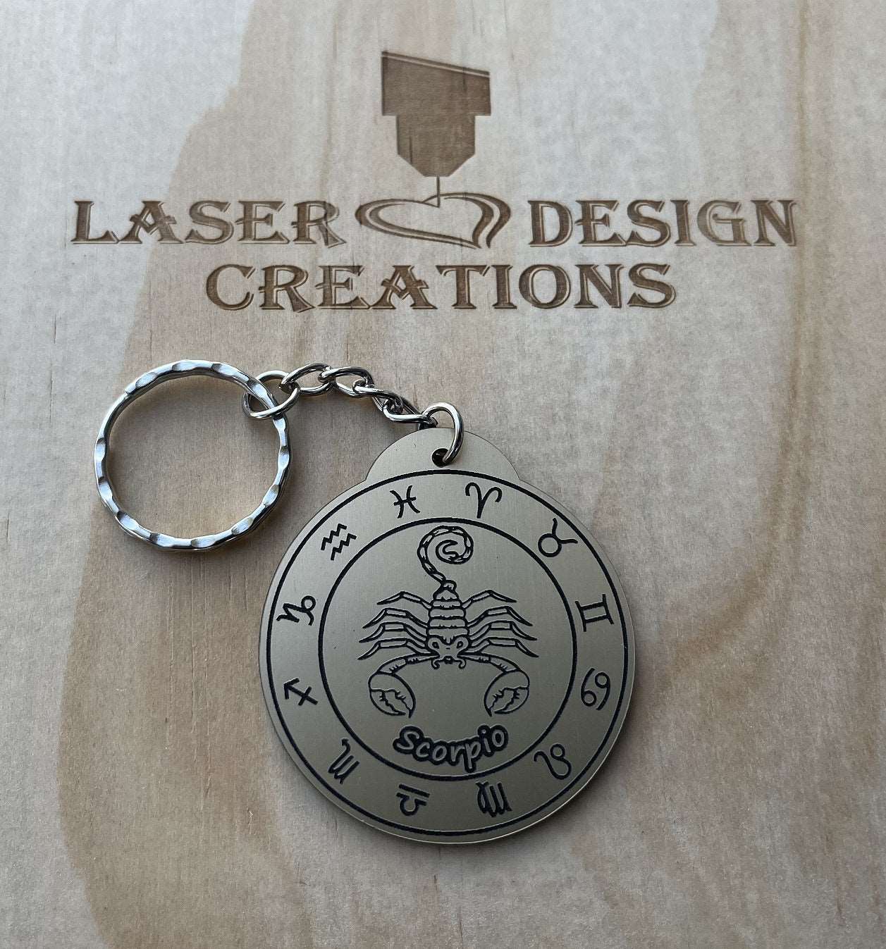 Zodiac Design Keyrings - Laser Design Creations