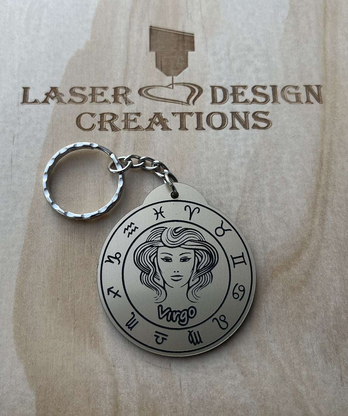 Zodiac Design Keyrings - Laser Design Creations