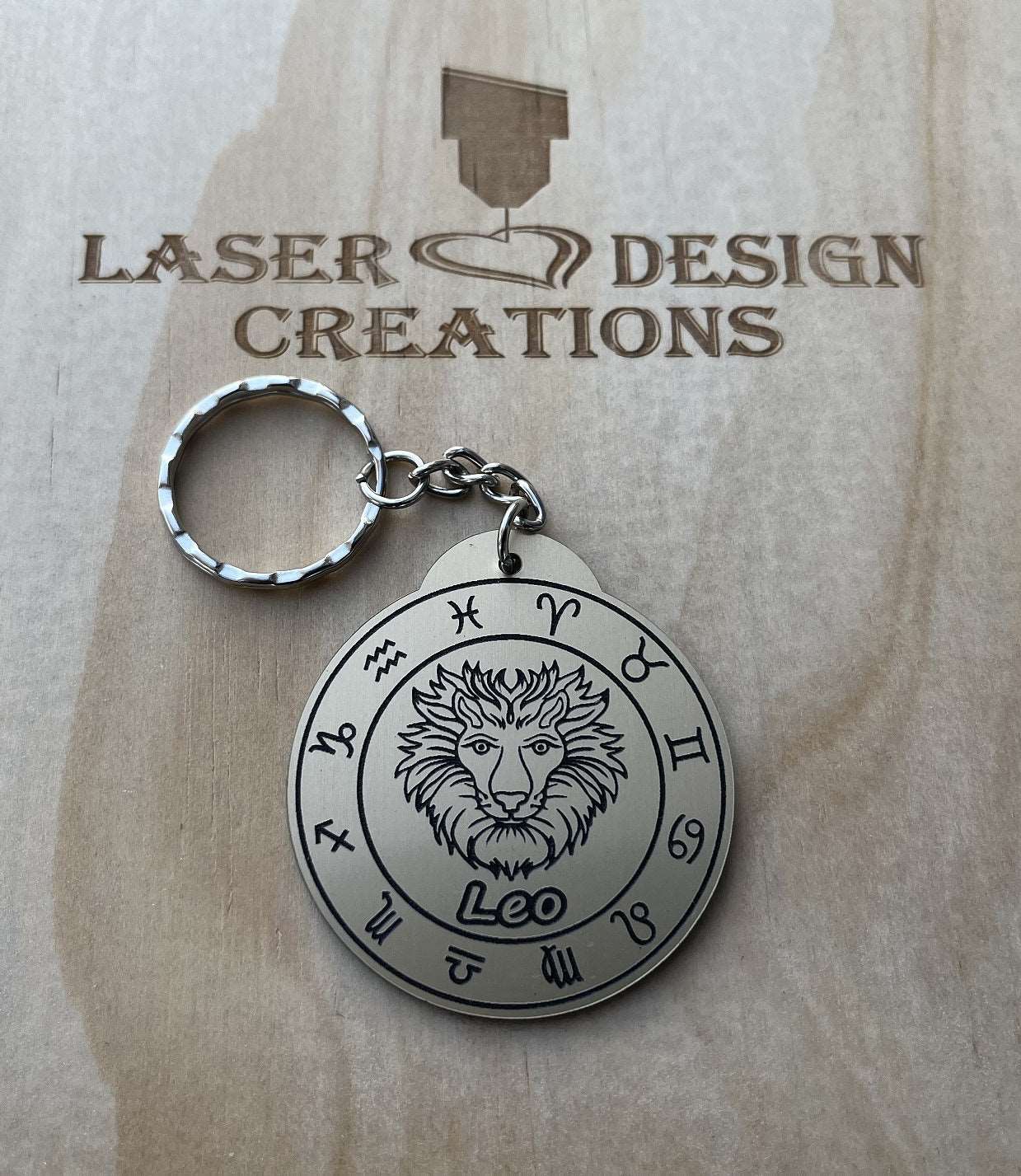 Zodiac Design Keyrings - Laser Design Creations