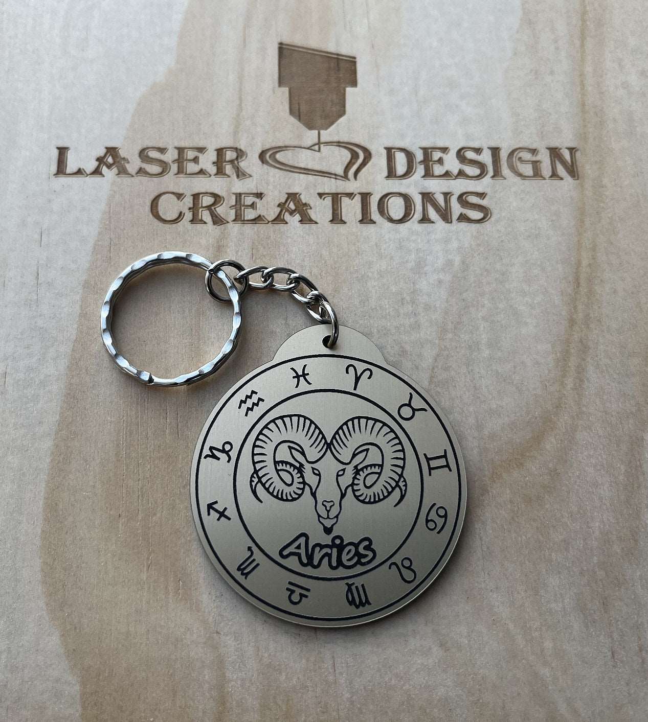 Zodiac Design Keyrings - Laser Design Creations