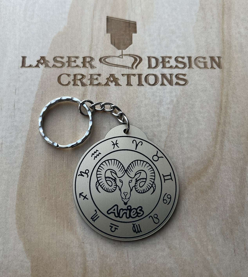 Zodiac Design Keyrings - Laser Design Creations