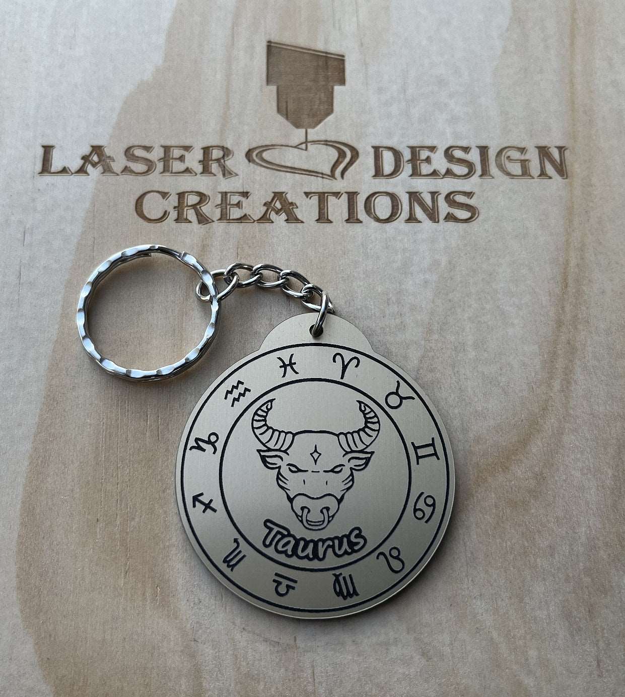 Zodiac Design Keyrings - Laser Design Creations