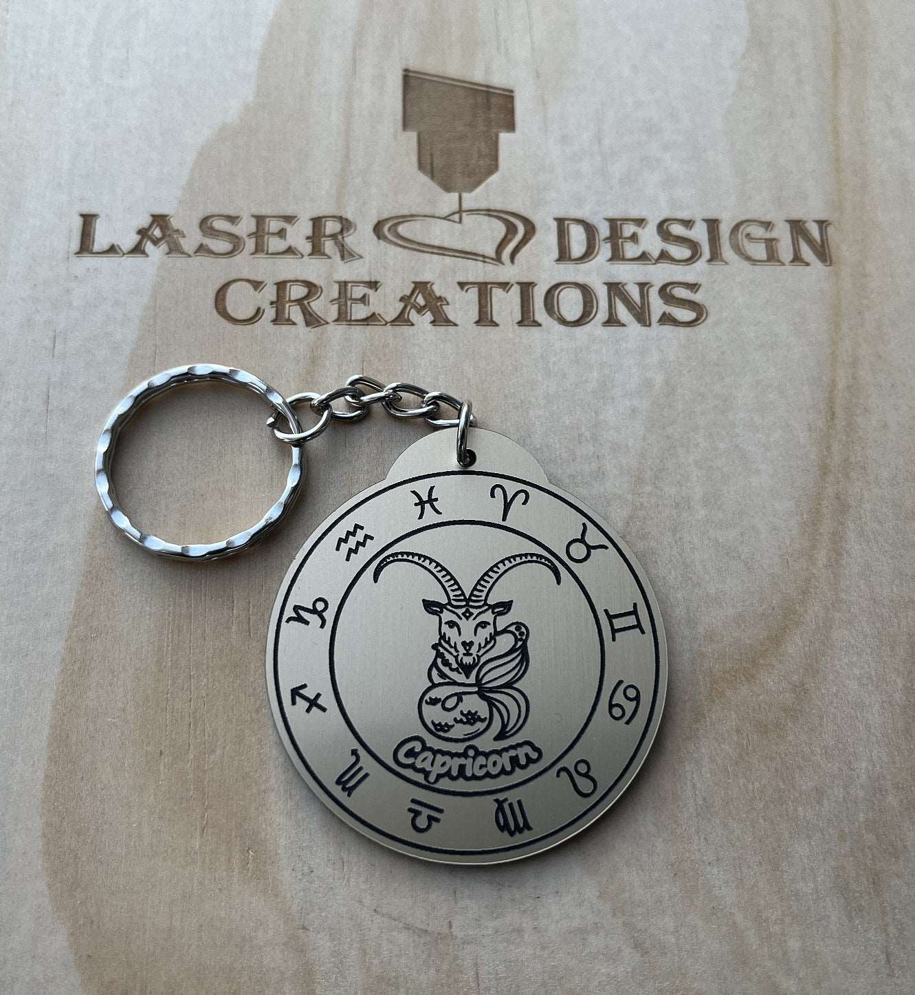 Zodiac Design Keyrings - Laser Design Creations