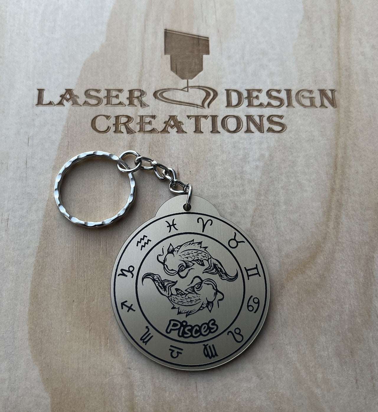 Zodiac Design Keyrings - Laser Design Creations