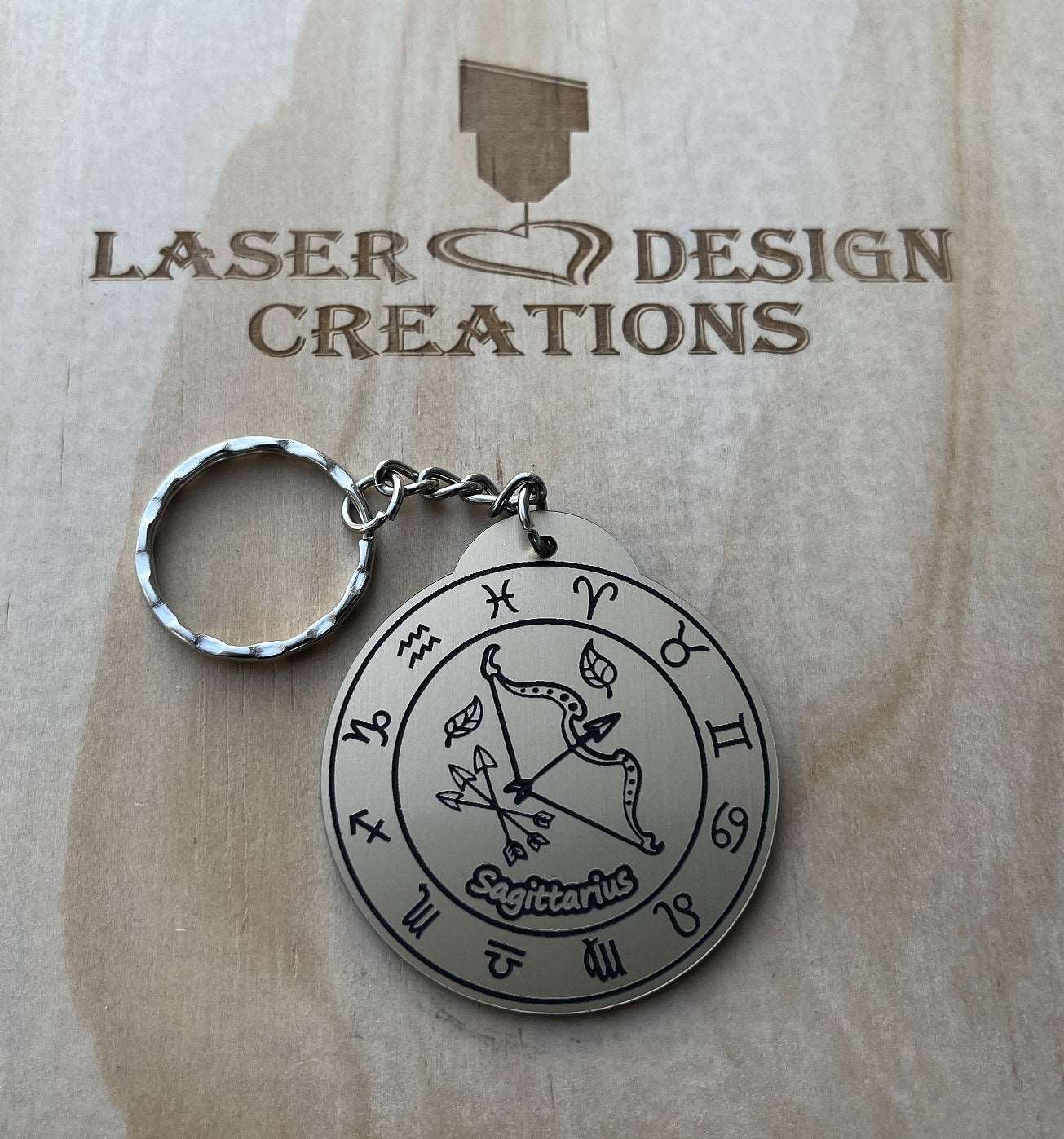 Zodiac Design Keyrings - Laser Design Creations