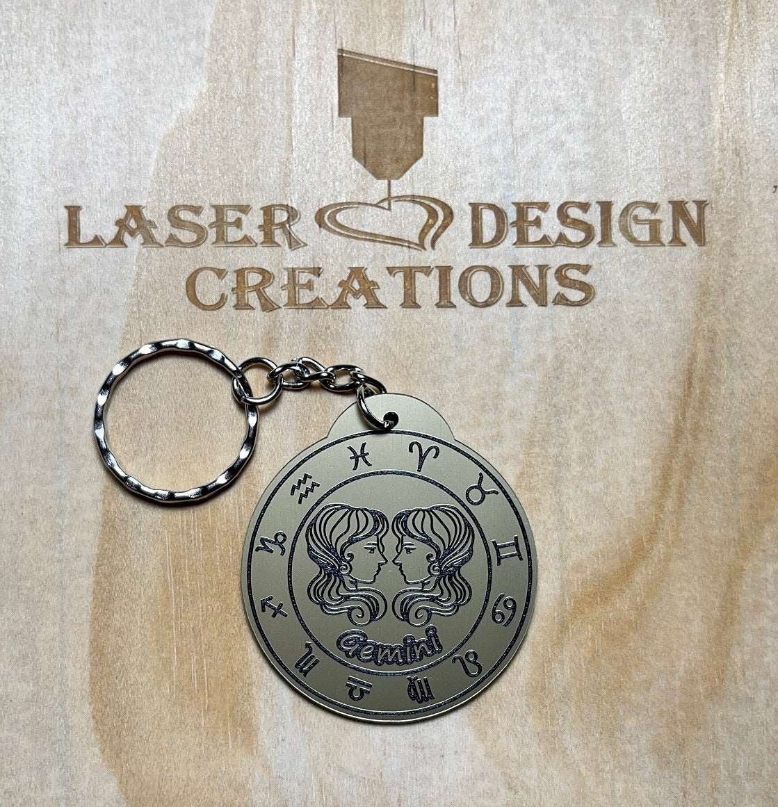 Zodiac Design Keyrings - Laser Design Creations