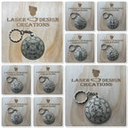 Zodiac Design Keyrings - Laser Design Creations