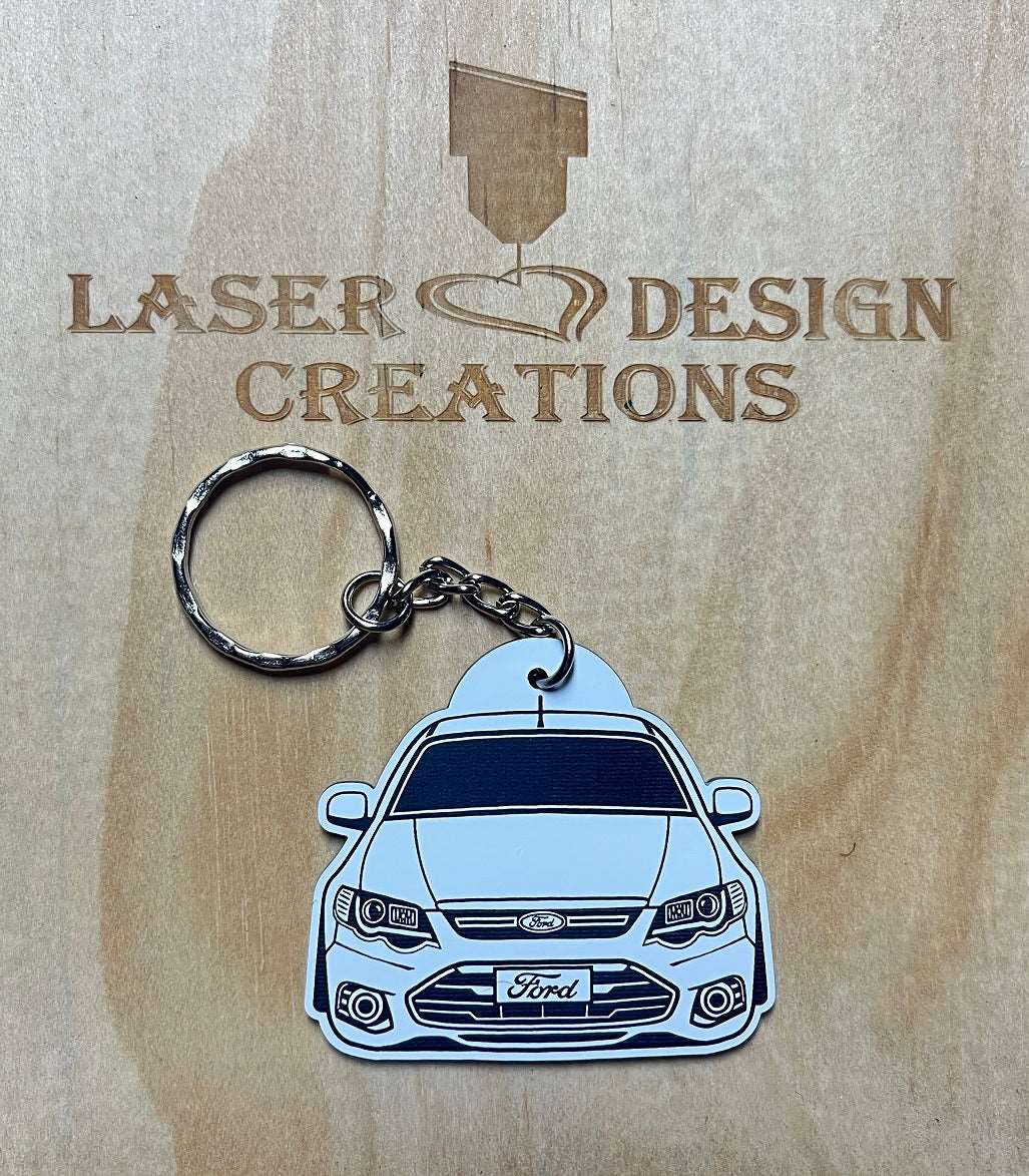 Ford FG Falcon Keyring - Standard / Personalised - Laser Design Creations