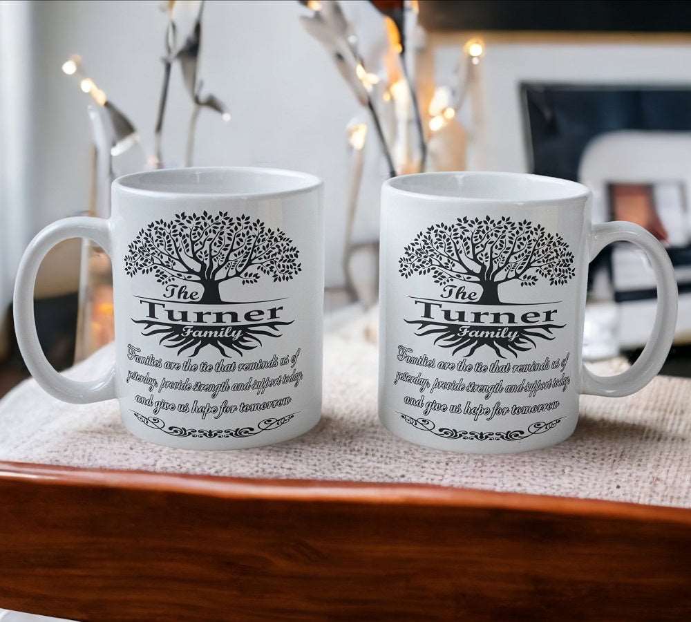 Personalised 'Family Tree of Life' Design Mug - 2 Styles Available - Laser Design Creations