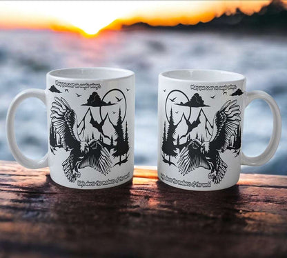 'May you Soar on Eagle Wings' Design Mug - Laser Design Creations