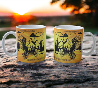 'May you Soar on Eagle Wings' Design Mug - Laser Design Creations