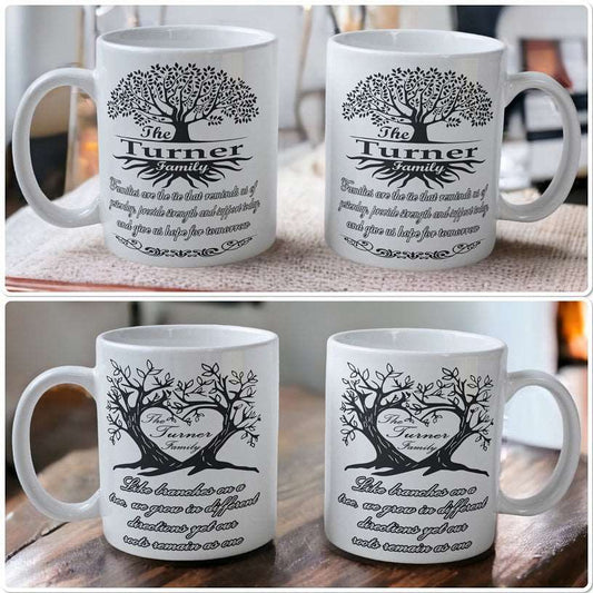 Personalised 'Family Tree of Life' Design Mug - 2 Styles Available - Laser Design Creations