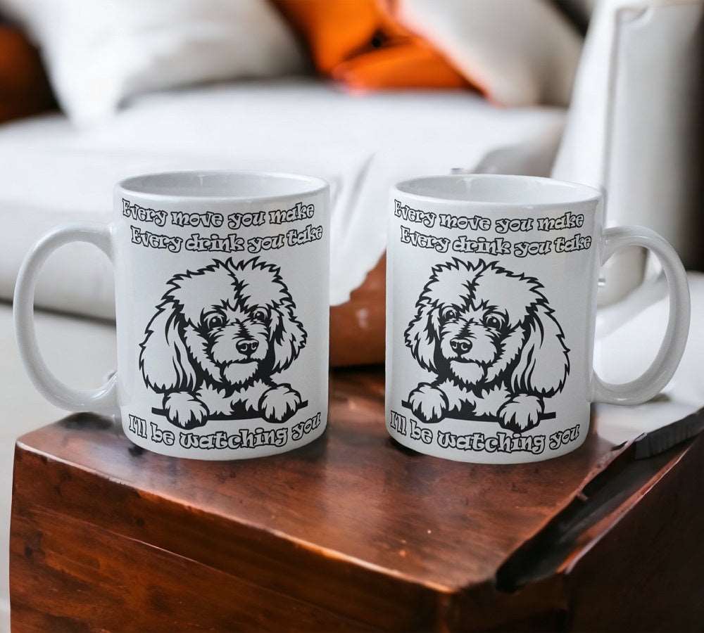 'Poodle' Dog Design Mug - Laser Design Creations
