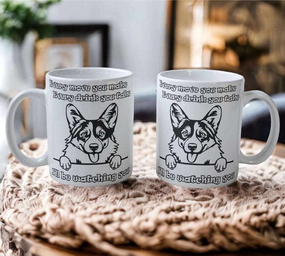 'Welsh Corgi' Dog Design Mug - Laser Design Creations