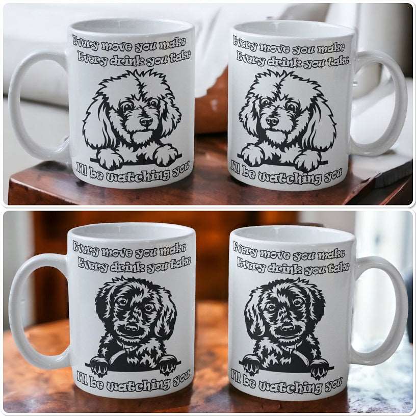 'Poodle' Dog Design Mug - Laser Design Creations