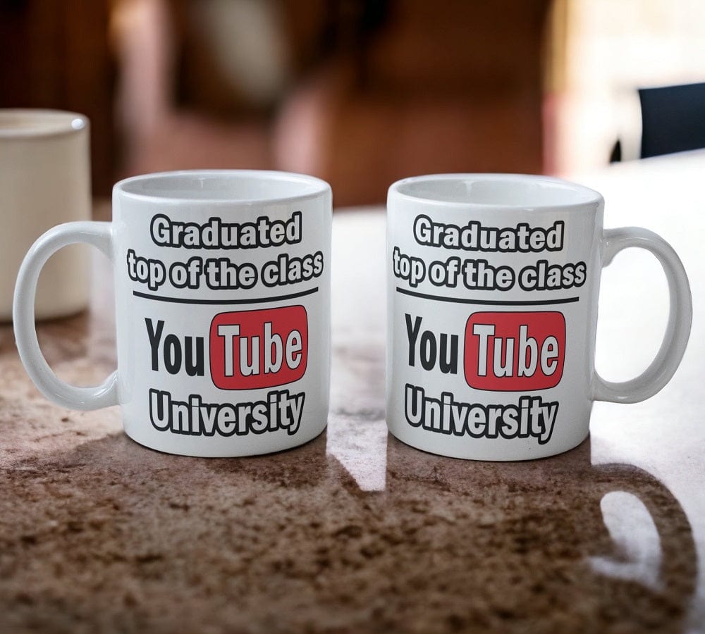 'Graduated Top of the Class - YouTube University' Design Mug - Laser Design Creations