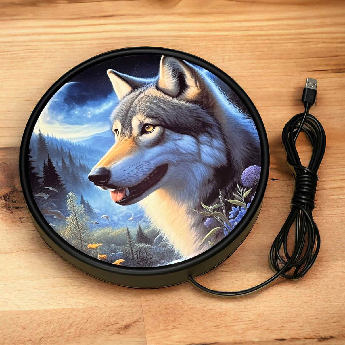 Led Wolves Wolf in Nature - Vibrant Illuminations: LED Light Sign – Laser Design ...