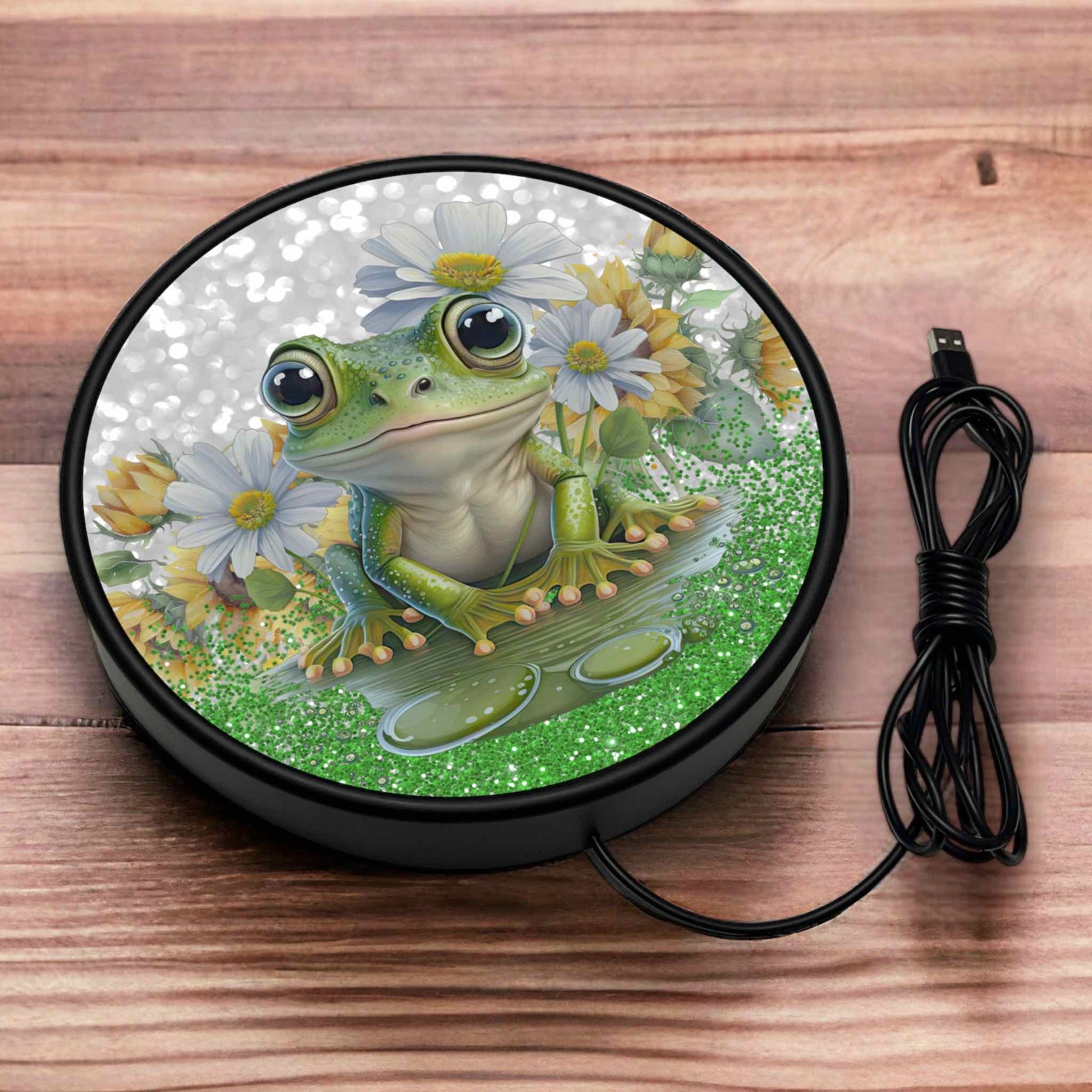 Green Tree Frog - Vibrant Illuminations: LED Light Sign - Laser Design Creations