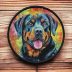 Colourful Art Style Rottweiler (Rottie) - Vibrant Illuminations: LED Light Sign - Laser Design Creations