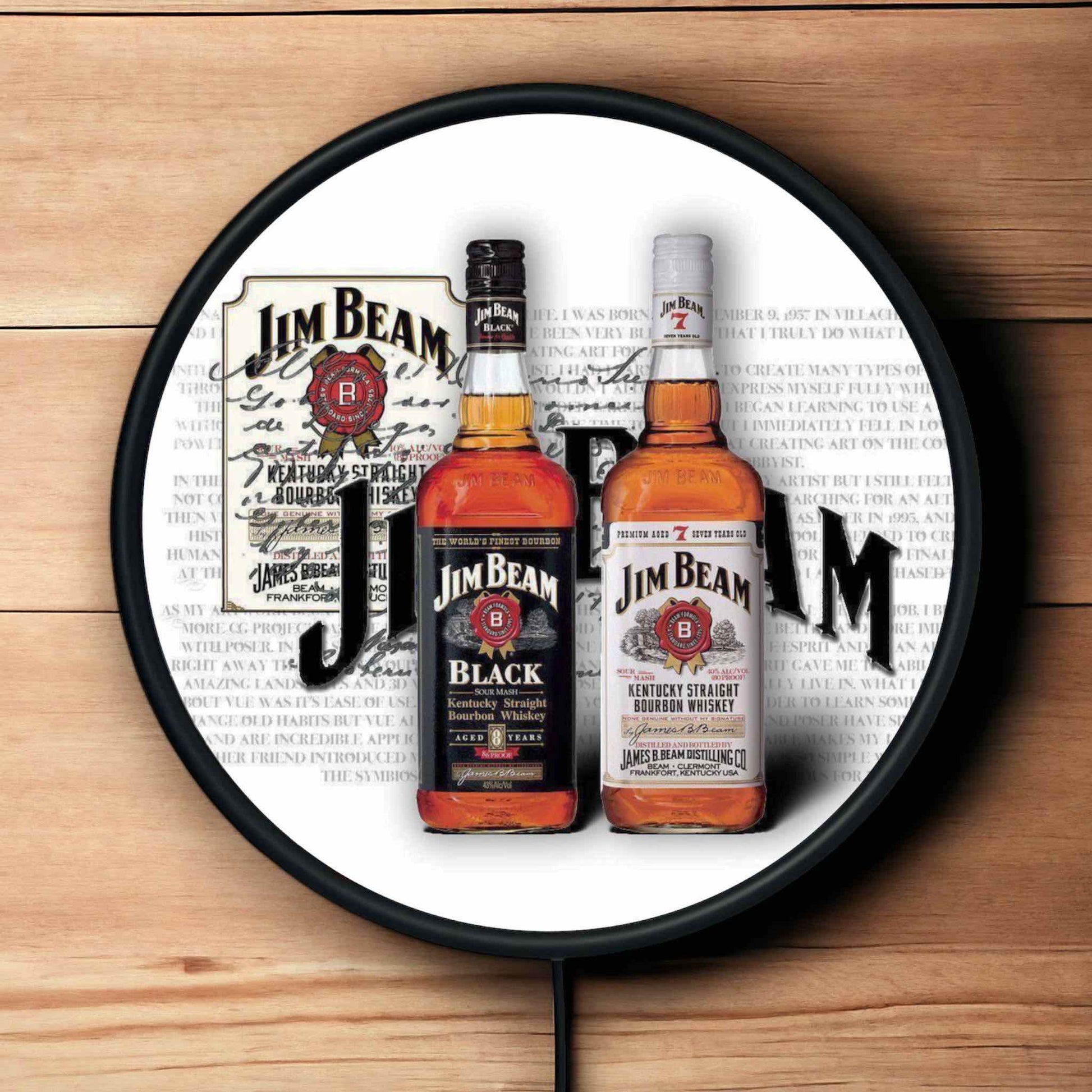 Jim Beam Design - Vibrant Illuminations: LED Light Sign - Laser Design Creations