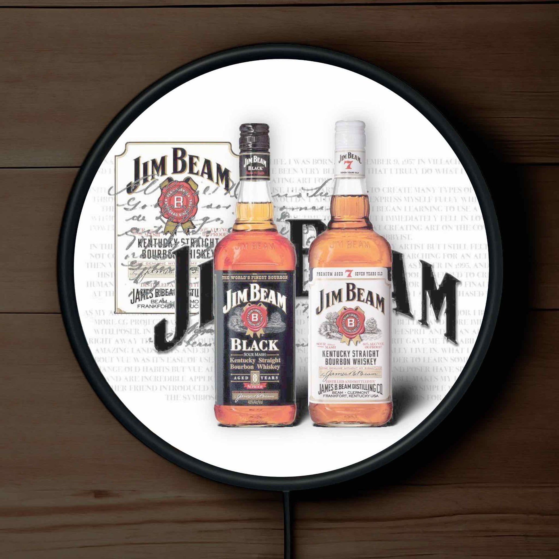 Jim Beam Design - Vibrant Illuminations: LED Light Sign - Laser Design Creations
